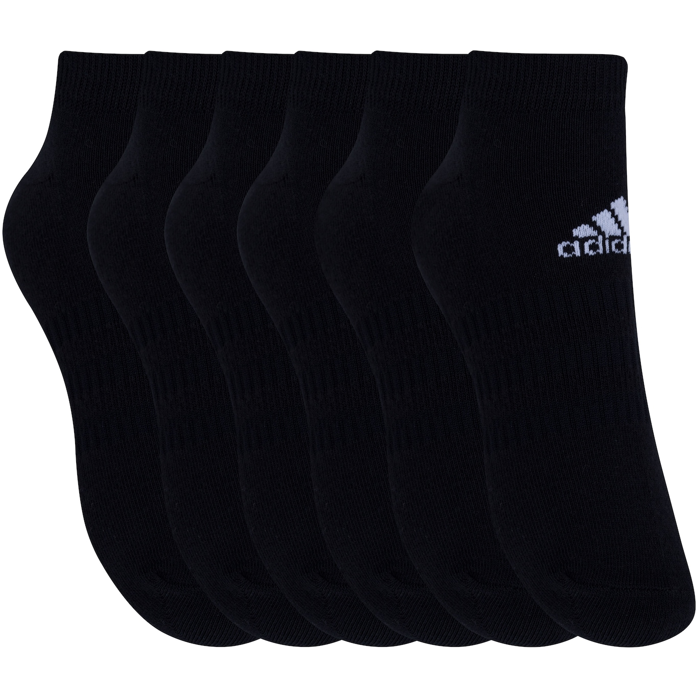 Kit Meia adidas Cano Baixo - 6 Pares - Adulto - Foto 3