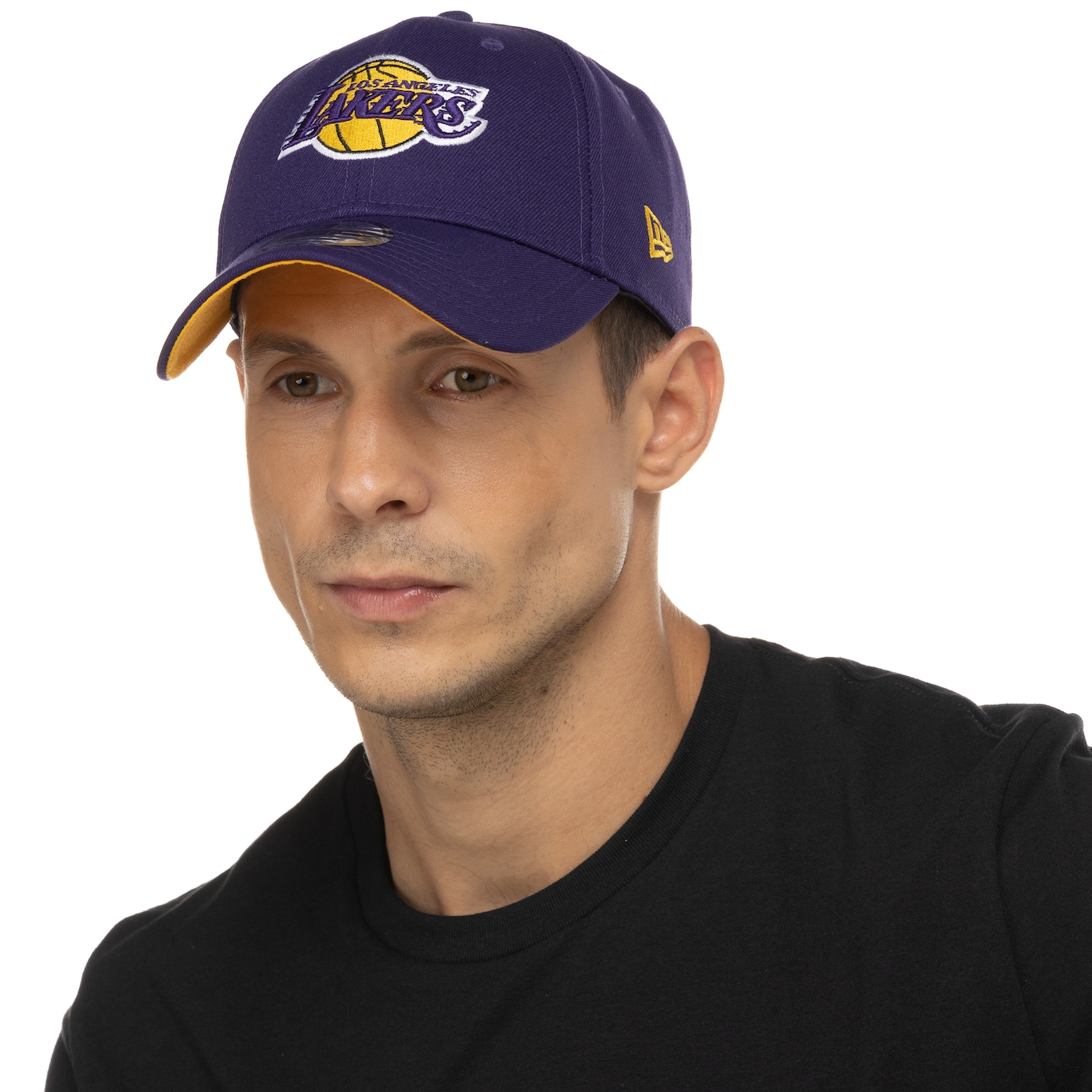 Boné Los Angeles Lakers NBA Aba Curva New Era 920 Special Strapback - Adulto - Foto 2