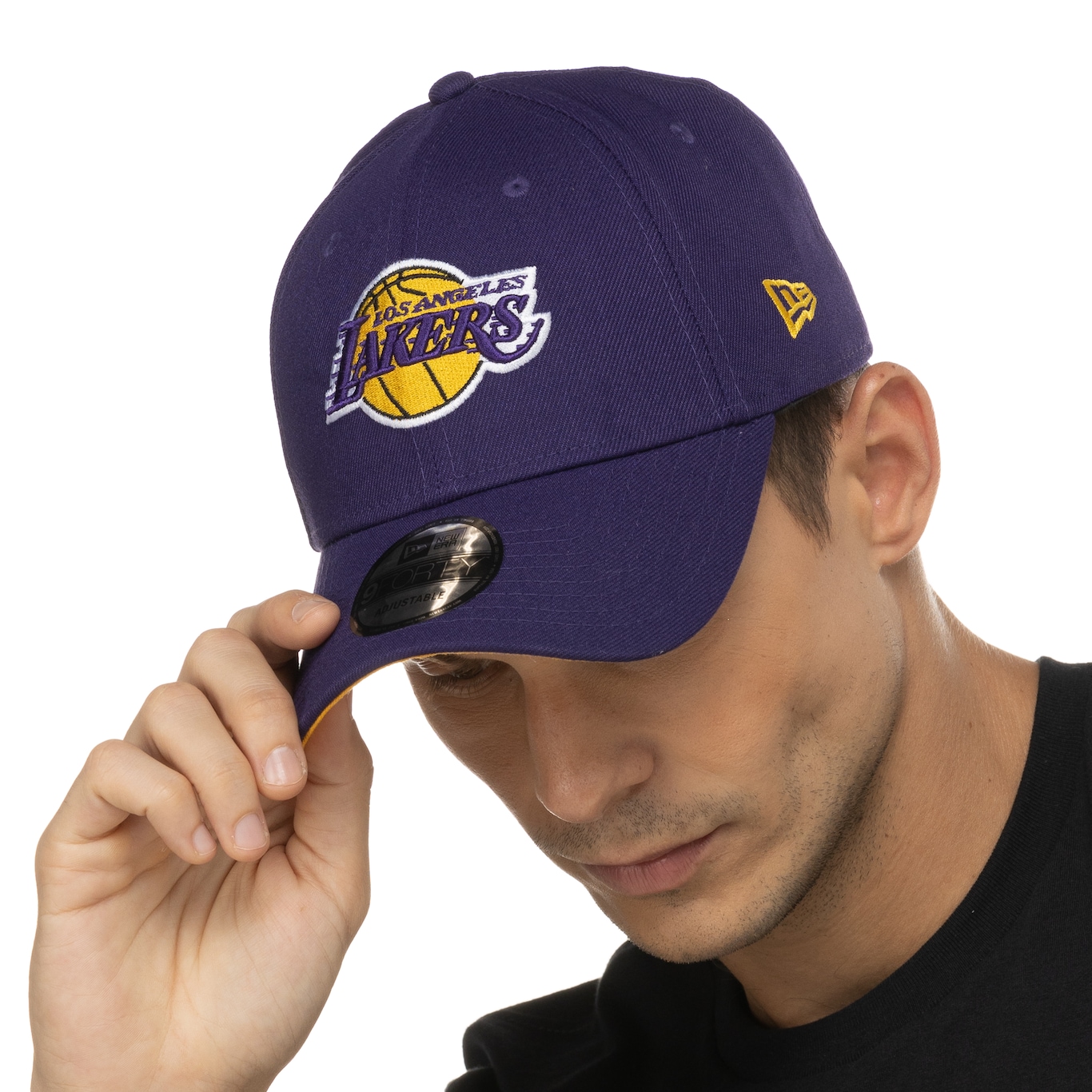 Boné Los Angeles Lakers NBA Aba Curva New Era 920 Special Strapback - Adulto - Foto 3