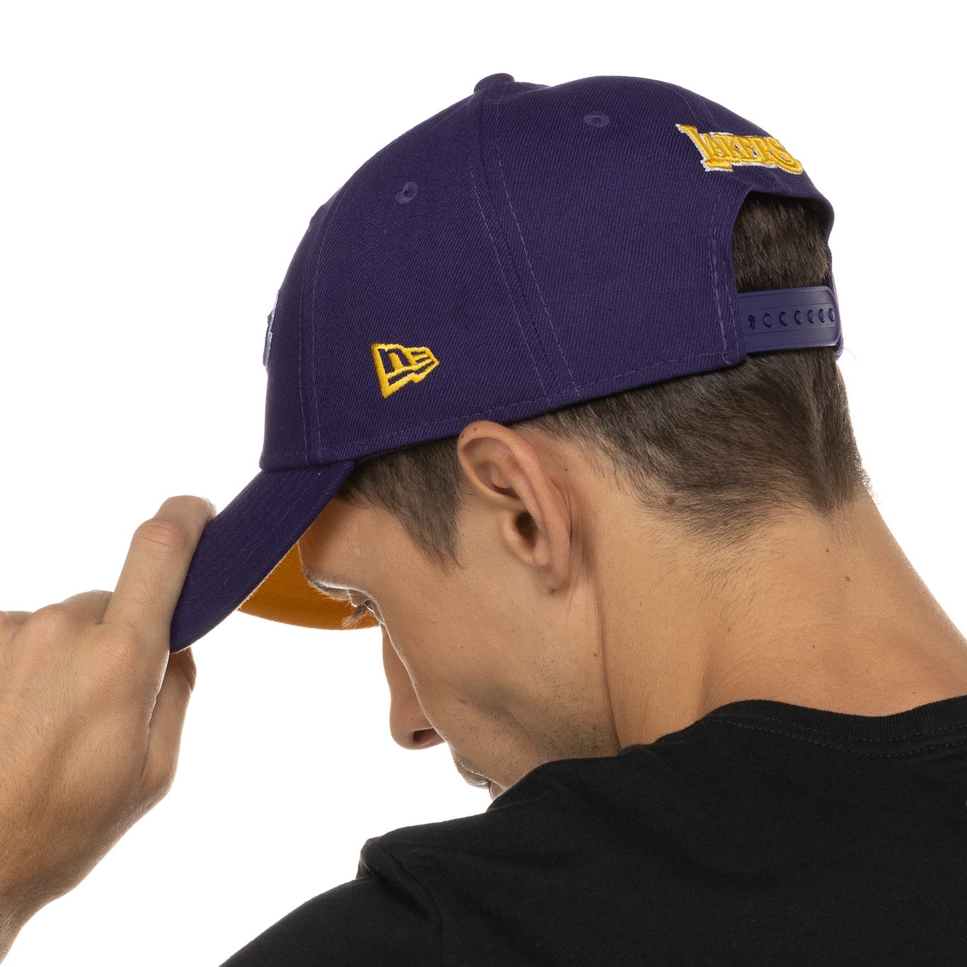 Boné Los Angeles Lakers NBA Aba Curva New Era 920 Special Strapback - Adulto - Foto 4