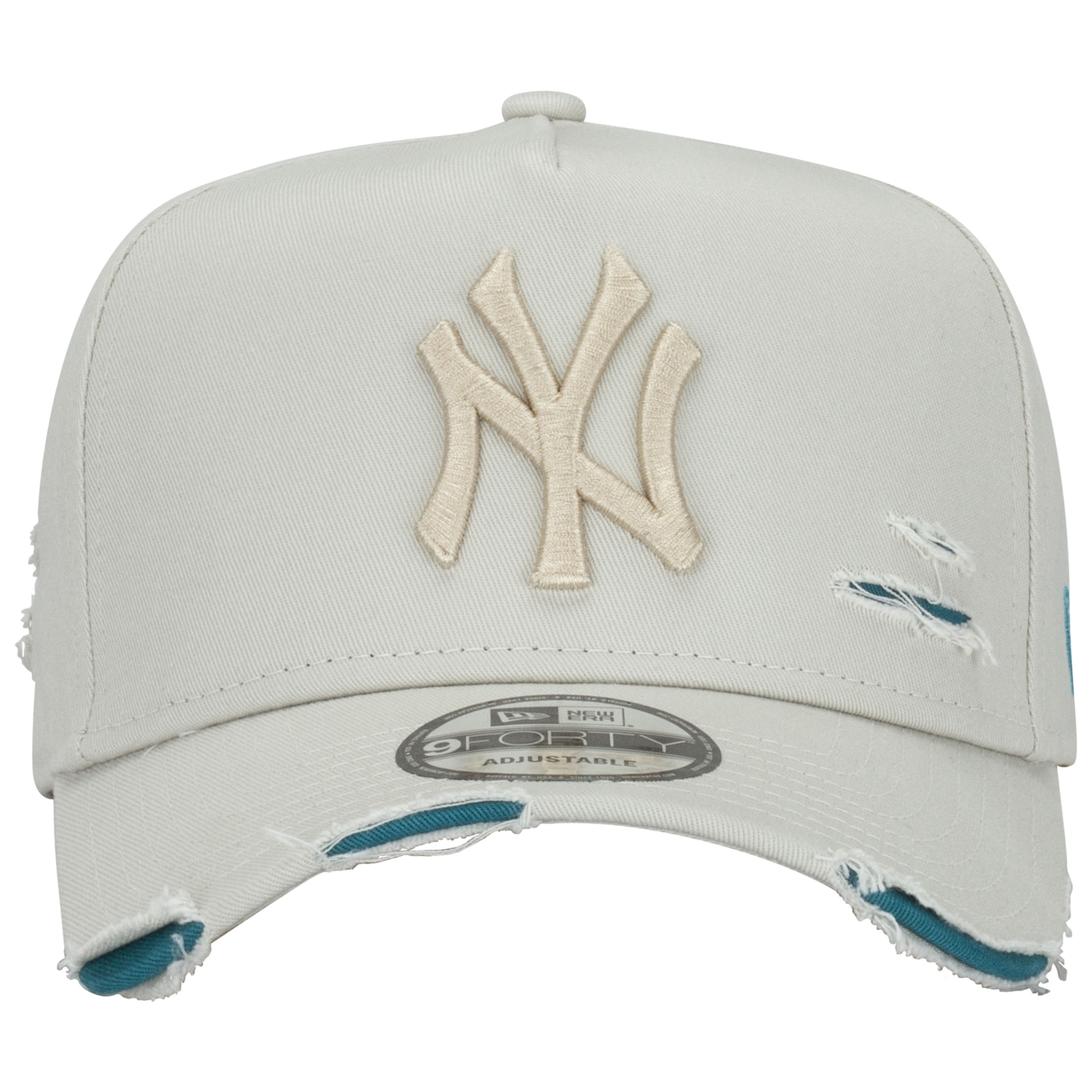 Boné New York Yankees MLB Aba Curva 940 Af St Inv Destroyed Strapback - Adulto - Foto 2