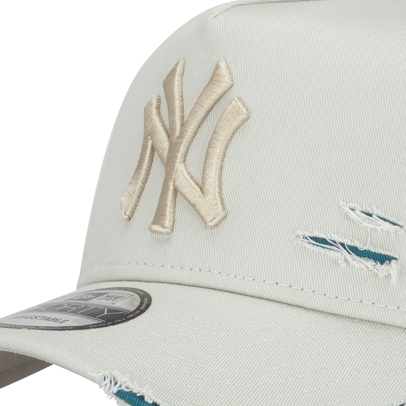 Boné New York Yankees MLB Aba Curva 940 Af St Inv Destroyed Strapback - Adulto - Foto 3