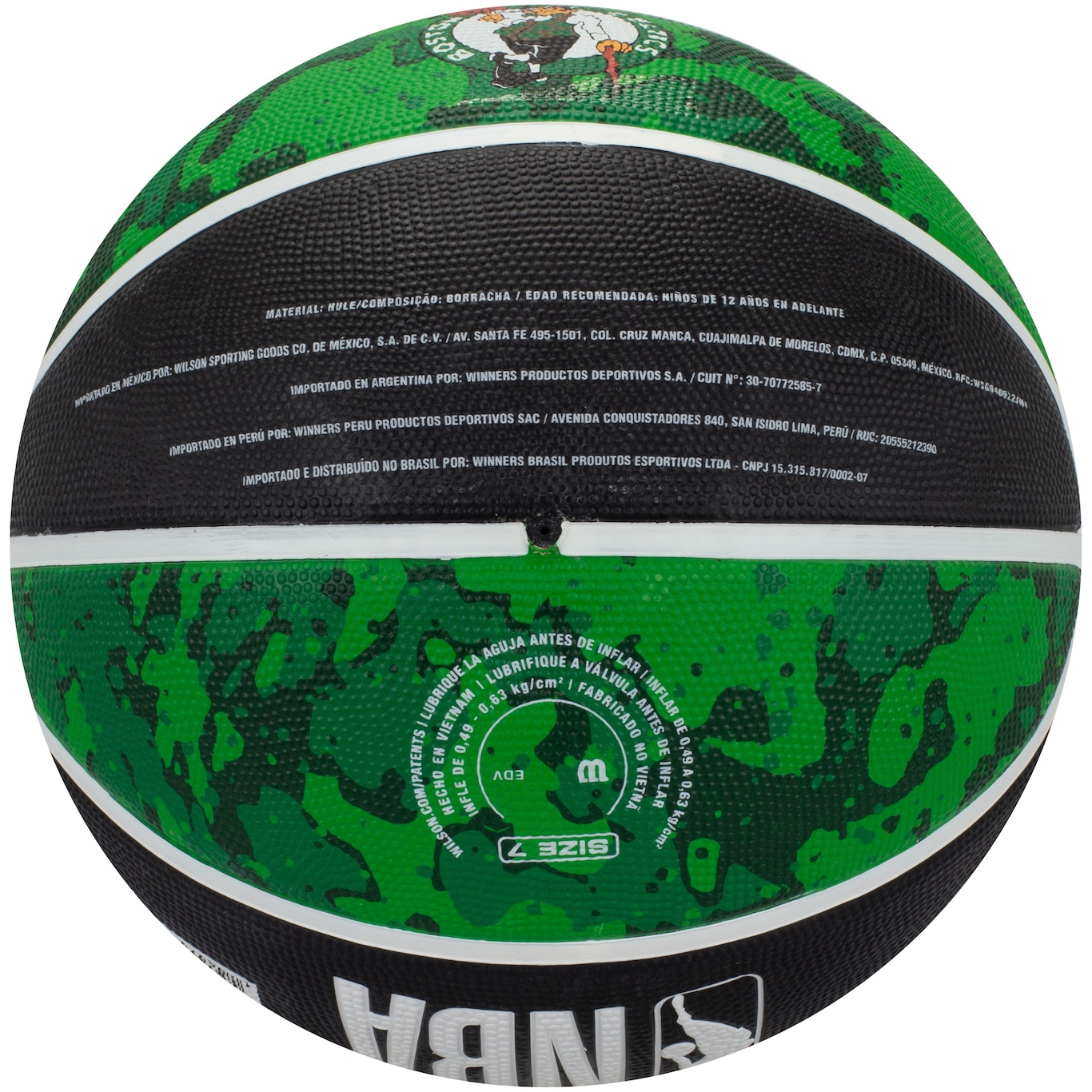 Bola de Basquete Wilson NBA Boston Celtics Team Tiedye - Foto 5