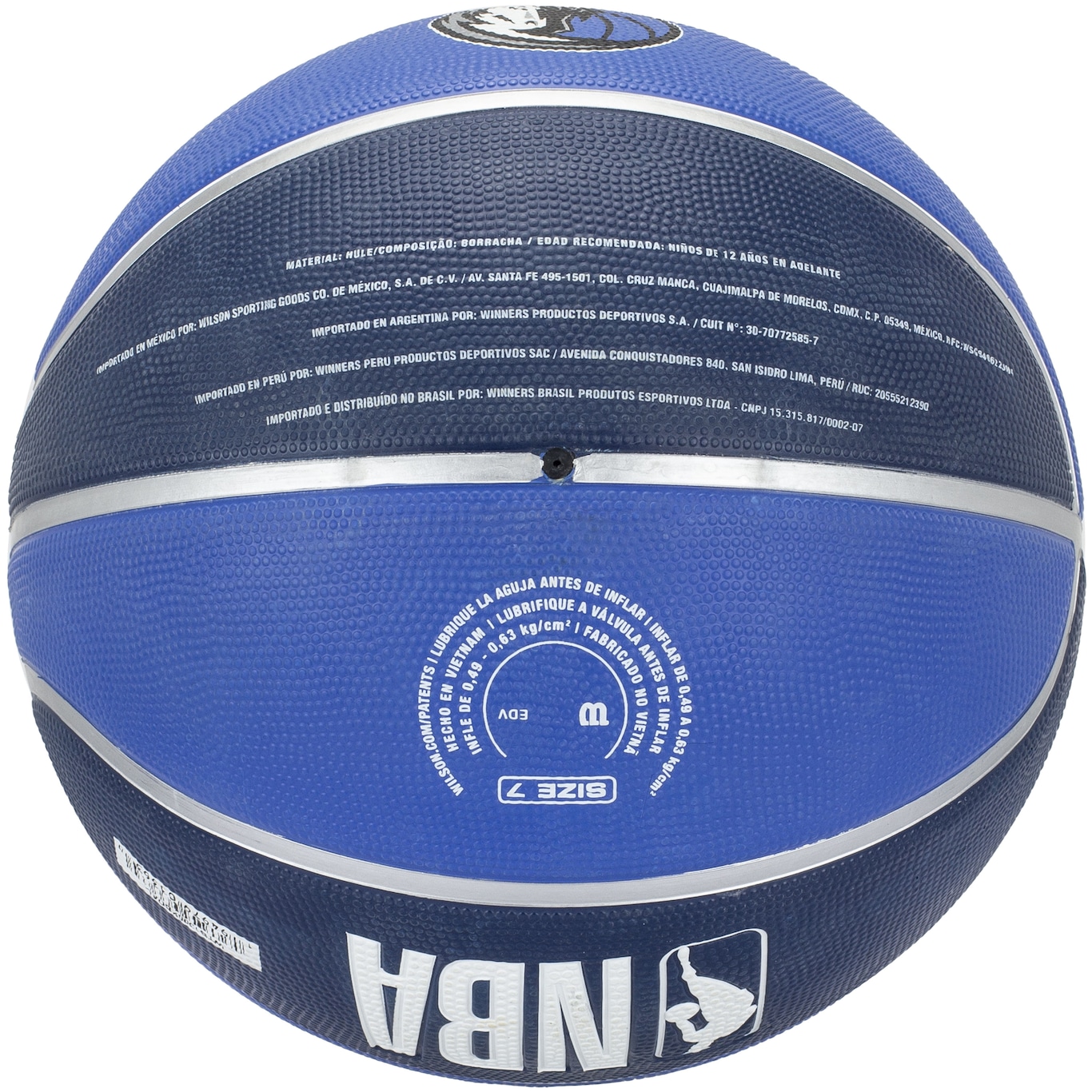 Bola de Basquete Wilson NBA Dallas Mavericks Team Tribute #7