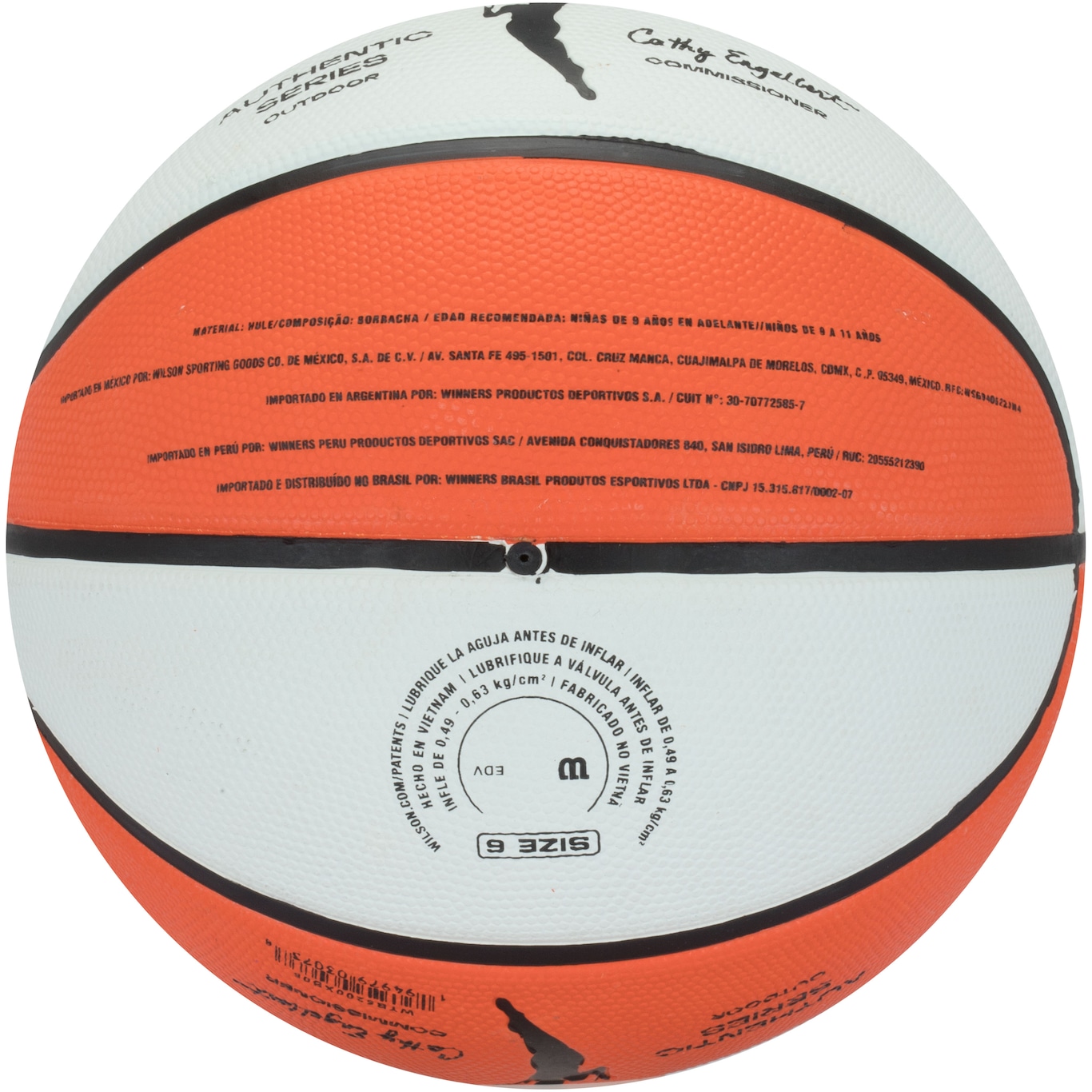 Bola Basquete Wilson Nba Authentic Series Outdoor Tamanho 7 - Game1 -  Esportes & Diversão