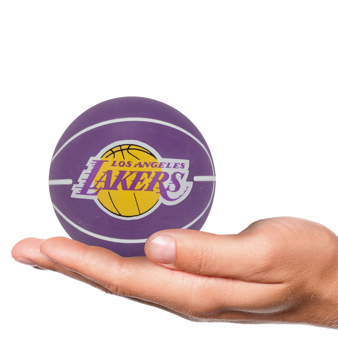 Minibola de Basquete Wilson NBA Los Angeles Lakers Dribbler em