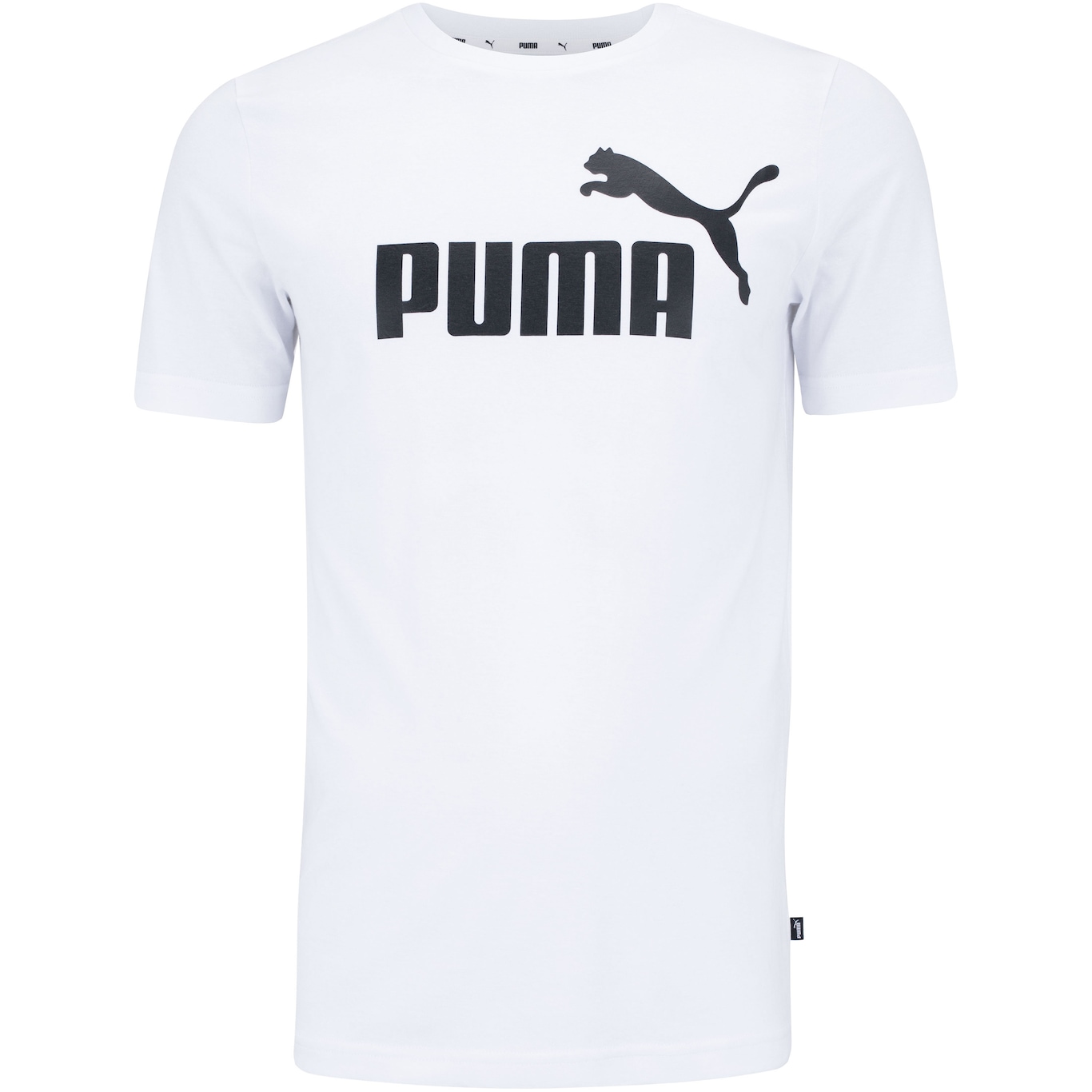 Camiseta Puma Manga Curta Essentials Logo - Masculina - Foto 5