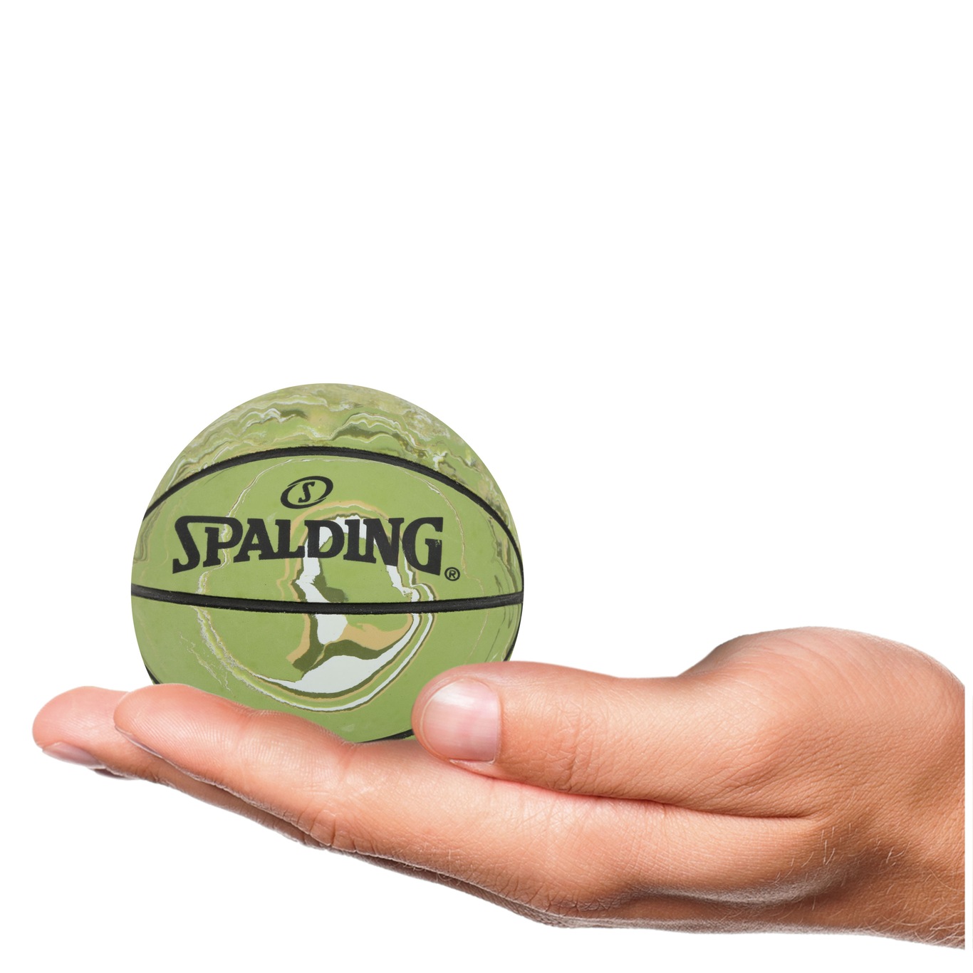 MINI BOLA BASQUETE SPALDING VERDE