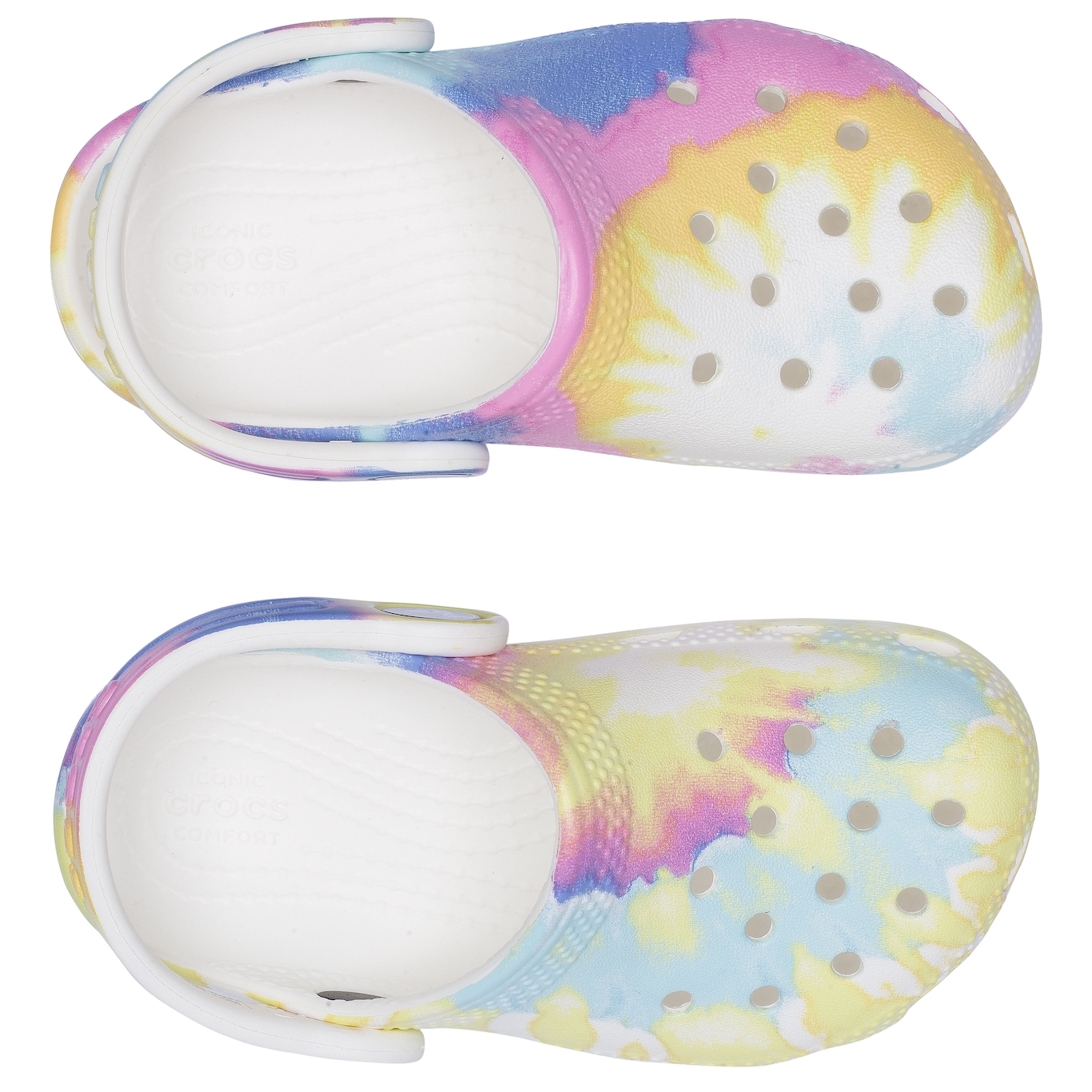 Sandália Crocs Infantil Classic Tie Dye Graphic - Foto 5