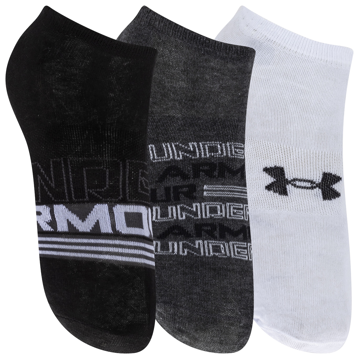 Kit de Meias Under Armour Cano Curto Essentials NS com 3 Pares - Adulto - Foto 3