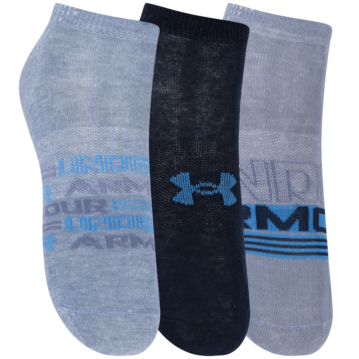 Kit de Meias Under Armour Cano Curto Essentials NS com 3 Pares - Adulto - Foto 3