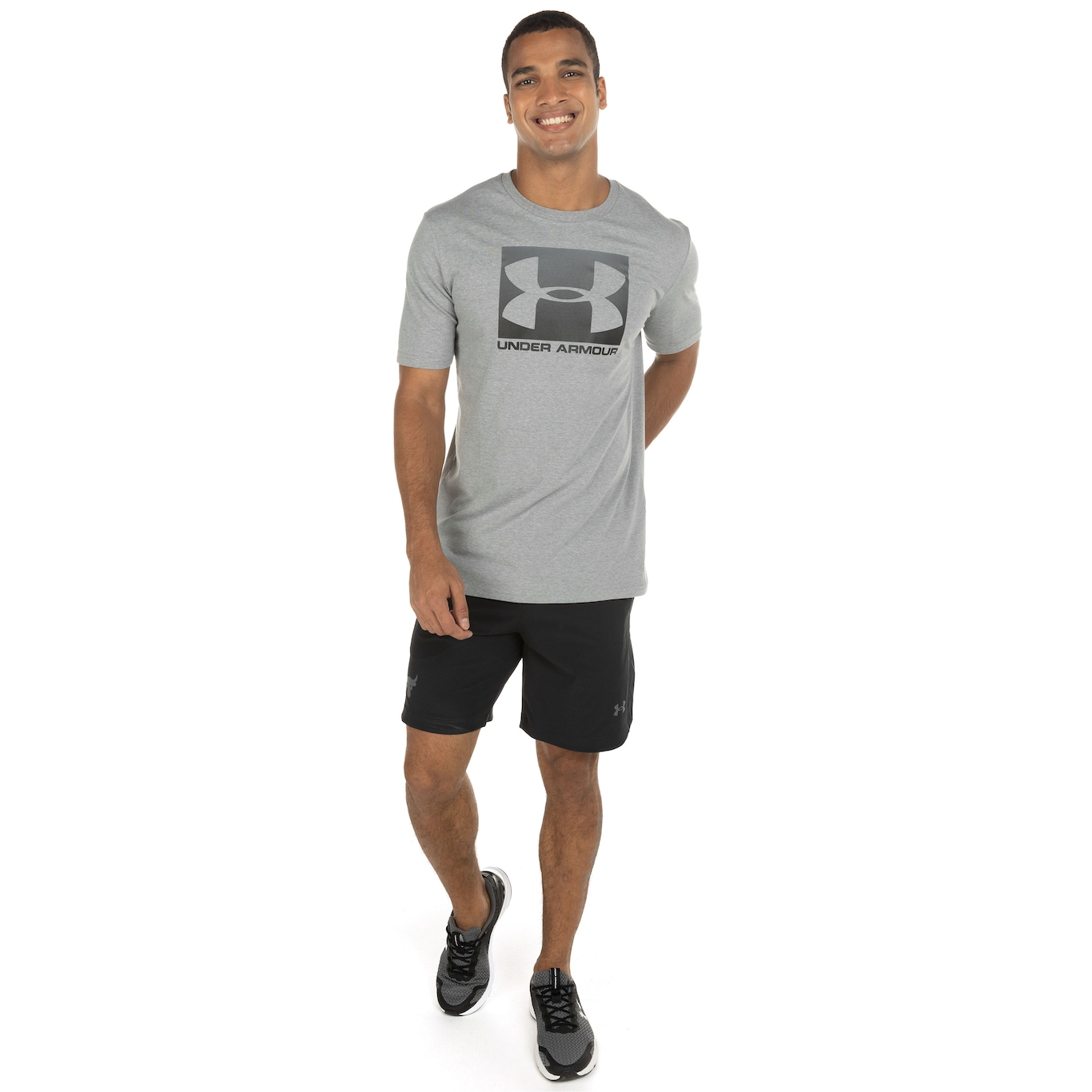 Camiseta Under Armour Manga Curta Boxed Sportstyle - Masculina - Foto 4