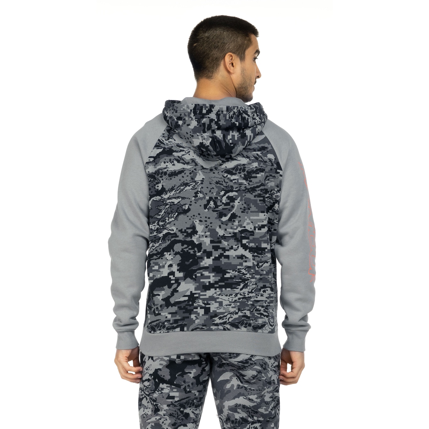 Blusão Under Armour Masculino com Capuz  Rival Fleece Camo - Foto 3