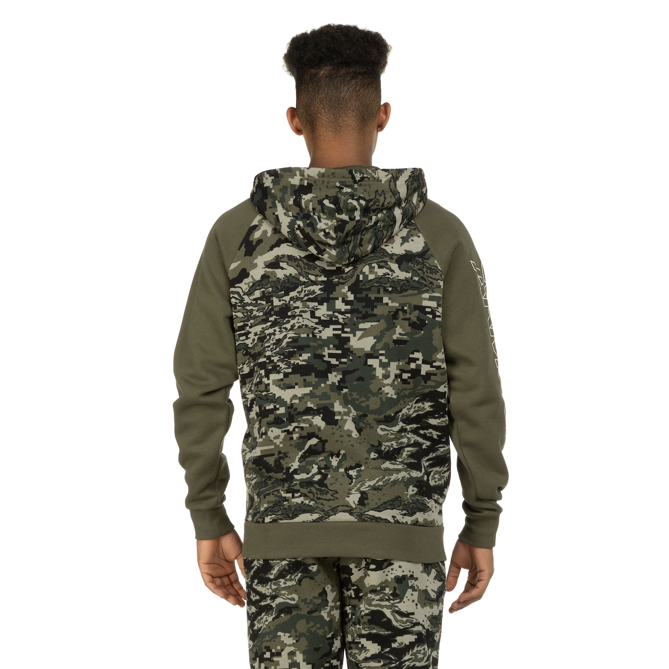 Blusão Under Armour Masculino com Capuz  Rival Fleece Camo - Foto 3