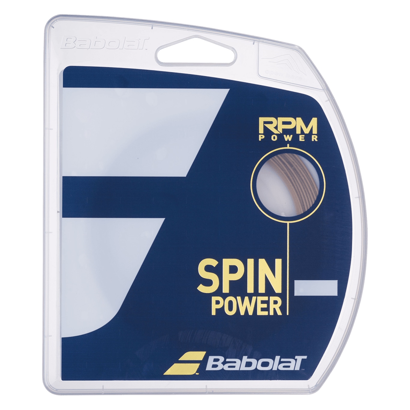 Corda para Raquete de Tênis Babolat Rpm Power Marrom 1.25/17 12m - Foto 1