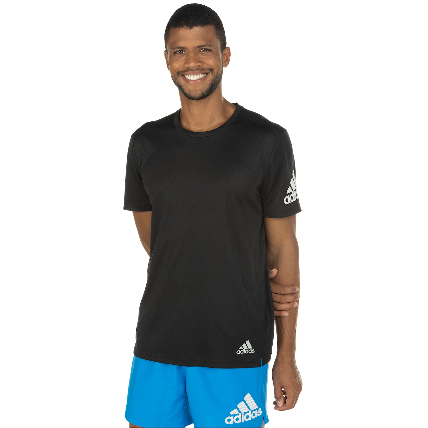 Camiseta adidas Manga Curta Run It - Masculina - Video 1