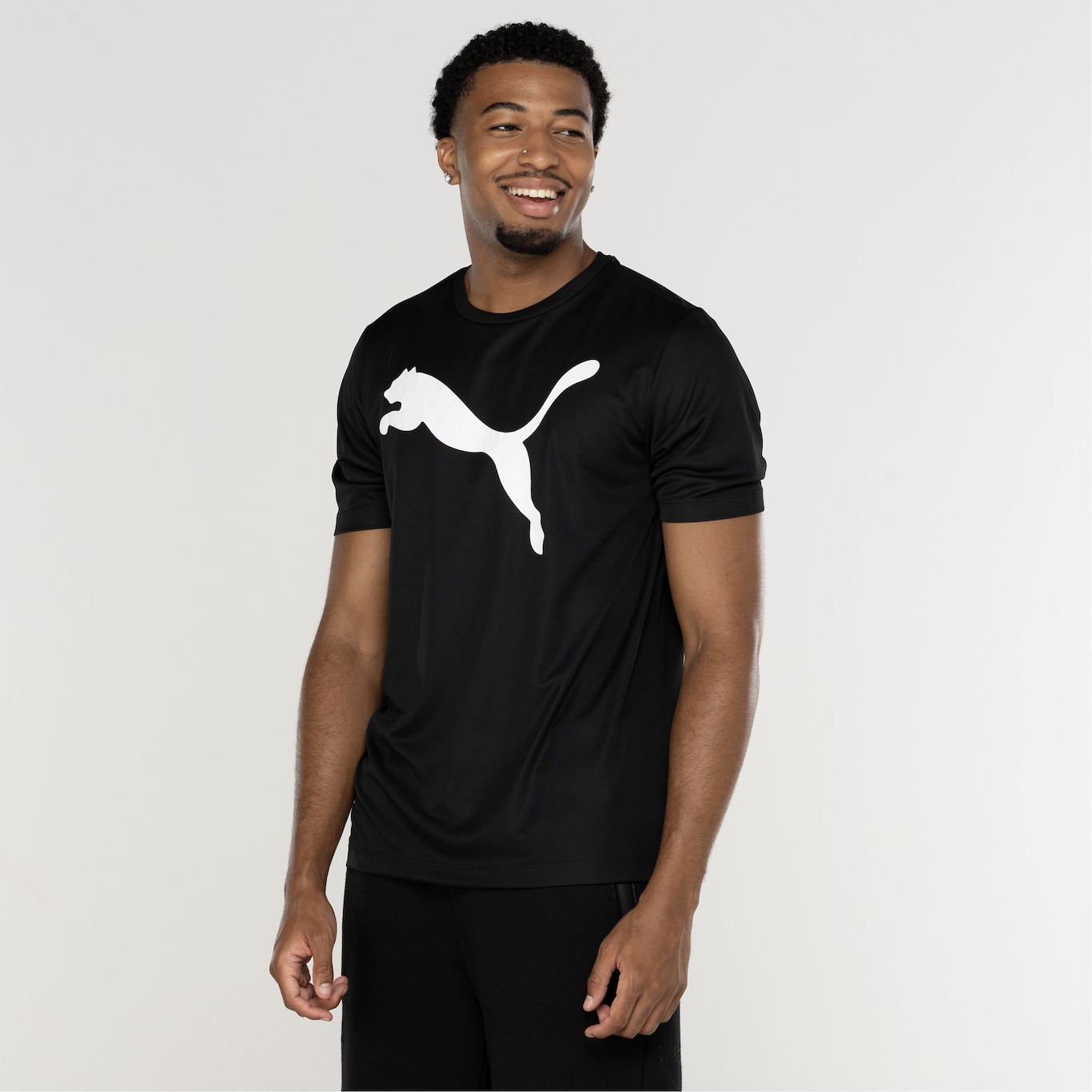 Camiseta Puma Manga Curta Active Big Logo - Masculina - Foto 4