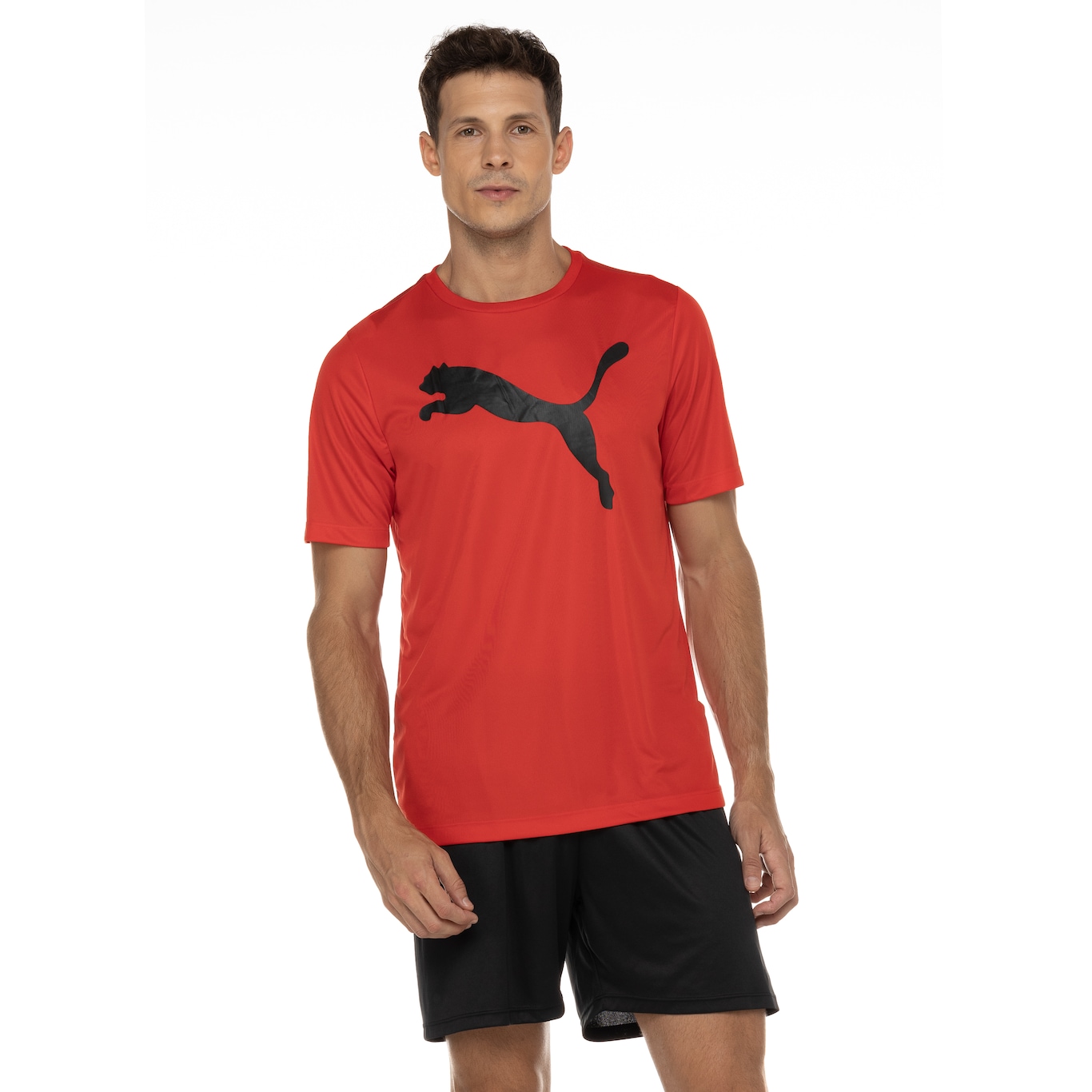 Camiseta Puma Manga Curta Active Big Logo - Masculina - Video 1