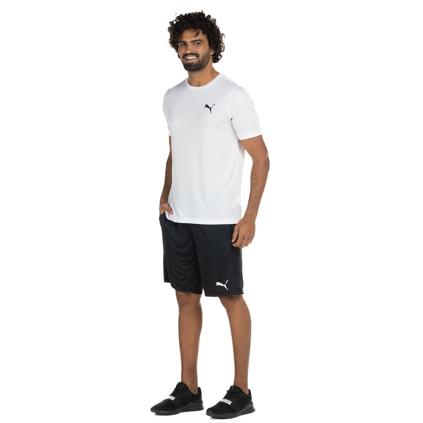 Camiseta Puma Manga Curta Active Small Logo - Masculina - Foto 5