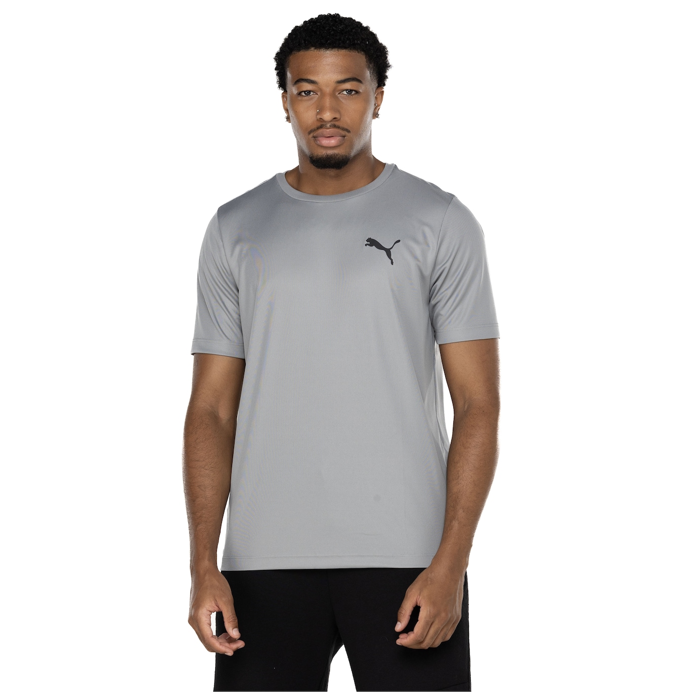 Camiseta Puma Manga Curta Active Small Logo - Masculina - Video 1