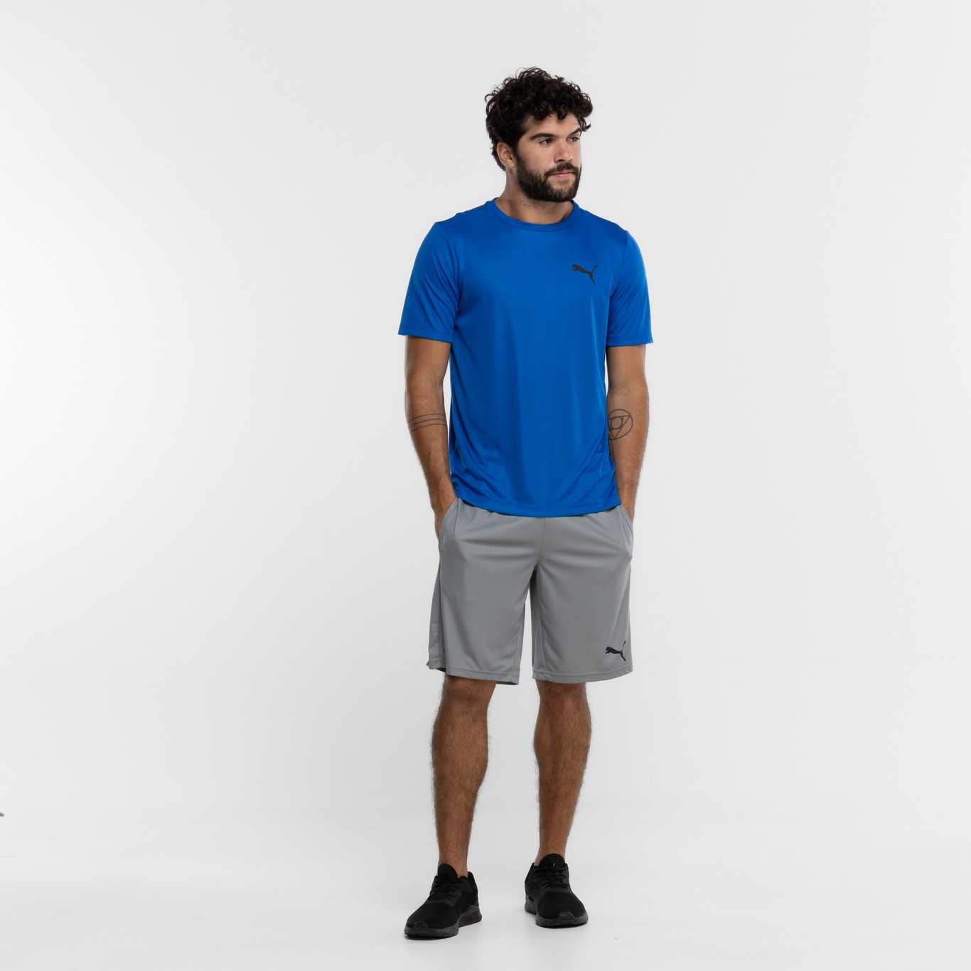 Camiseta Puma Manga Curta Active Small Logo - Masculina - Foto 4