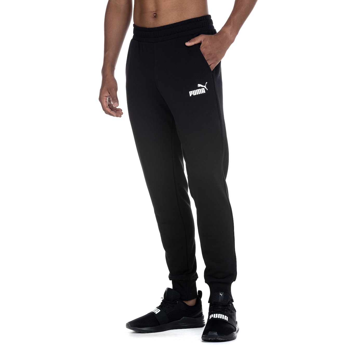 Calça Puma Masculina Essential Logo Pants - Foto 4