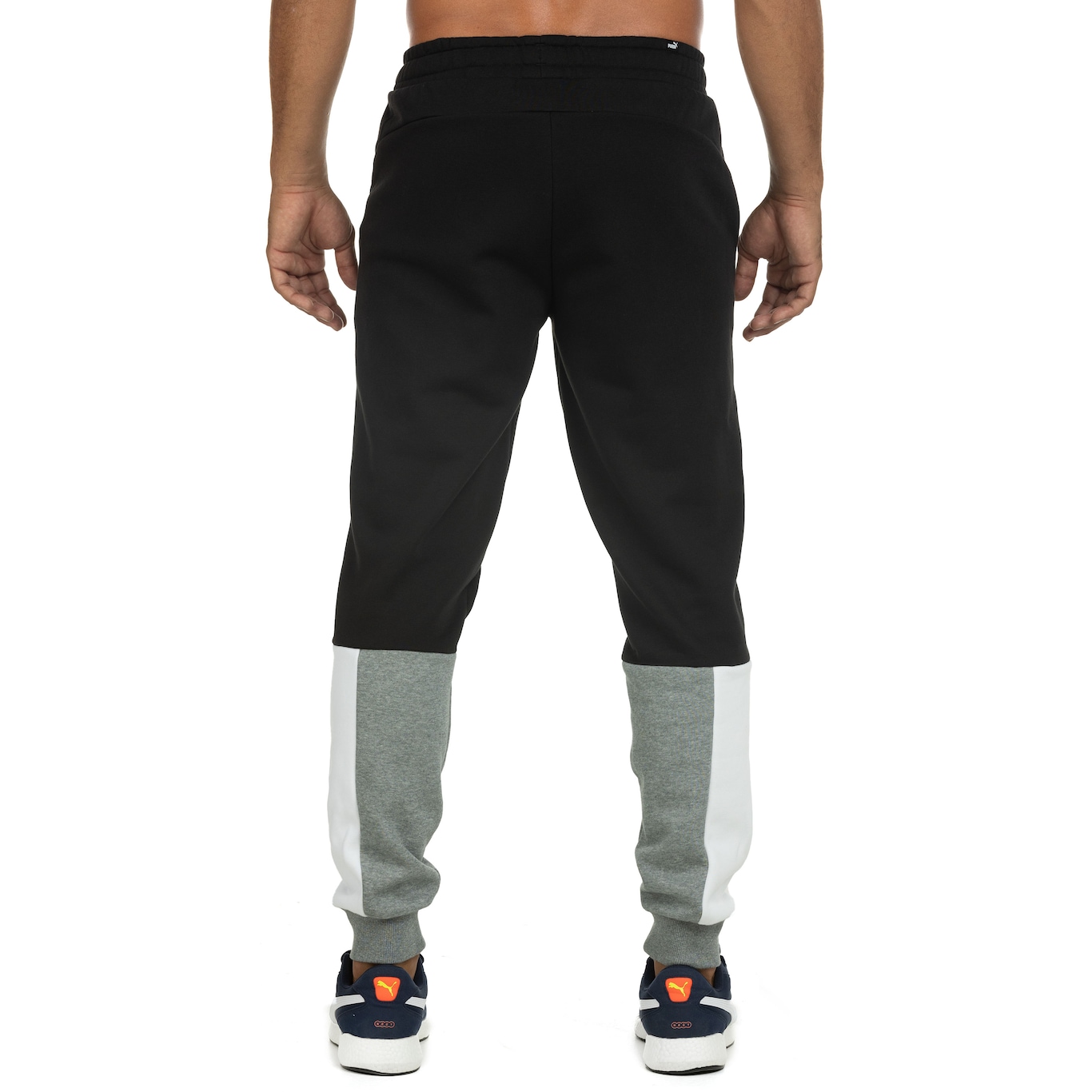 Calça Puma Essentials Block Sweatpants - Masculina - Foto 3