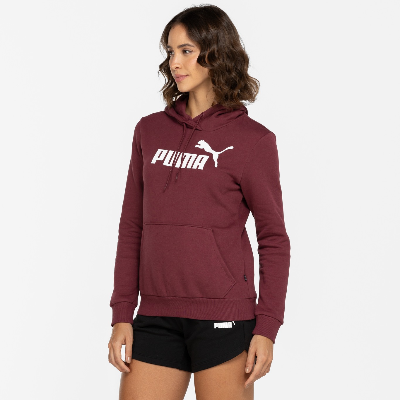 Blusão Puma Feminino com Capuz Essentials Logo Hoodie - Foto 5