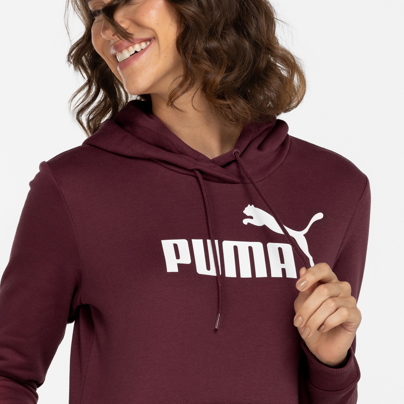 Blusão Puma Feminino com Capuz Essentials Logo Hoodie - Foto 6