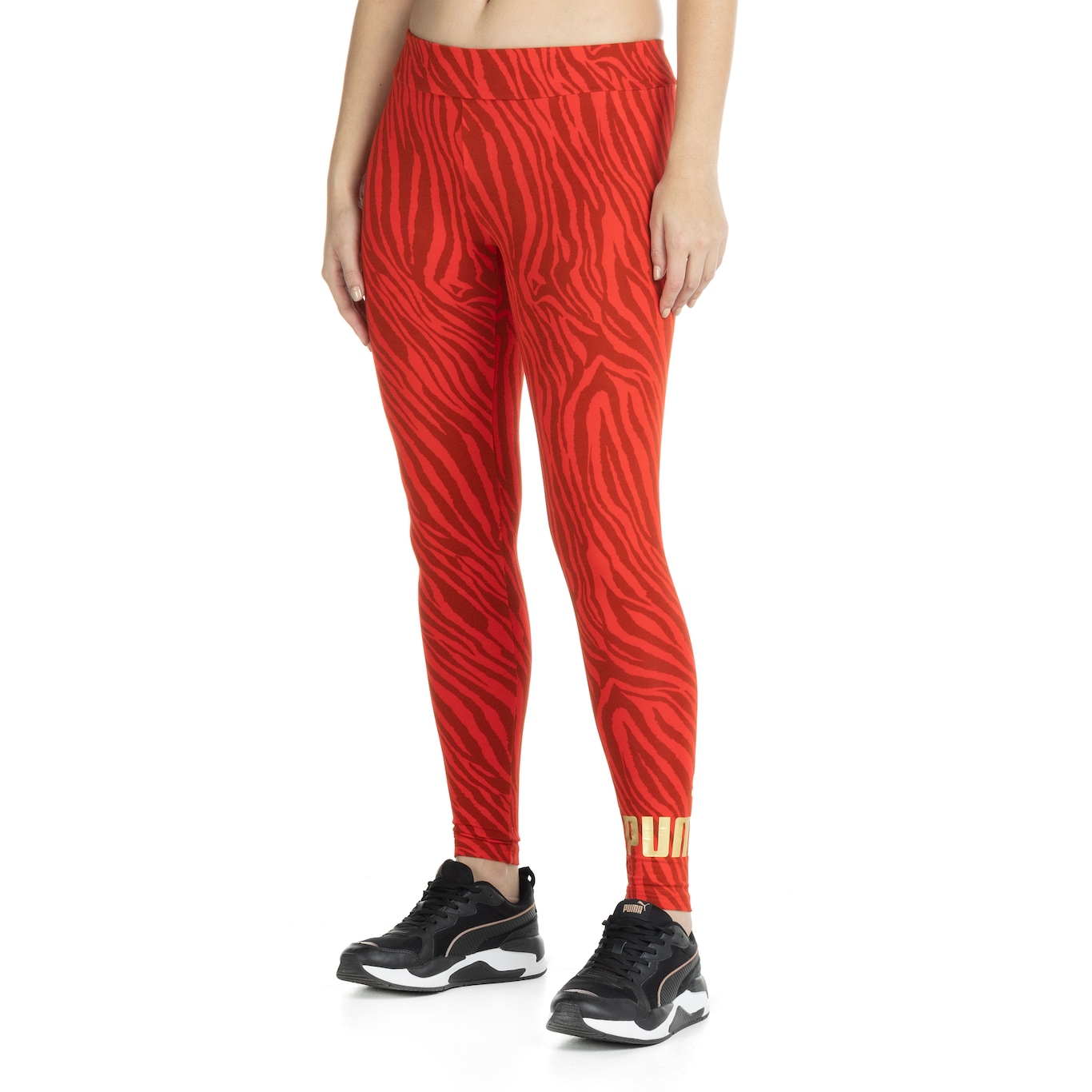 Calça Legging Feminina Puma Essentials Tiger Aop - Foto 4