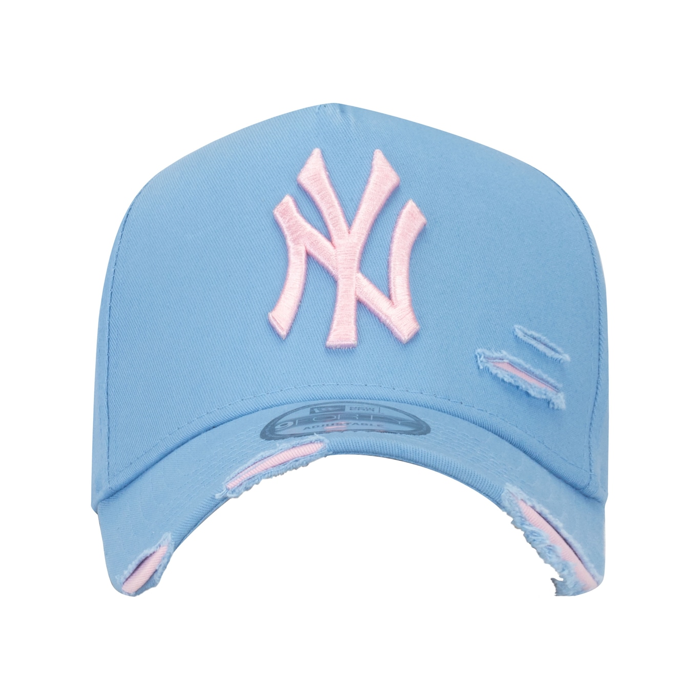 Boné New York Yankees MLB Aba Curva New Era 940 Strapback AZL - Adulto - Foto 3