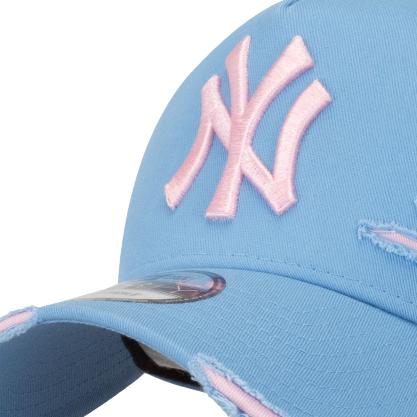 Boné New York Yankees MLB Aba Curva New Era 940 Strapback AZL - Adulto - Foto 5