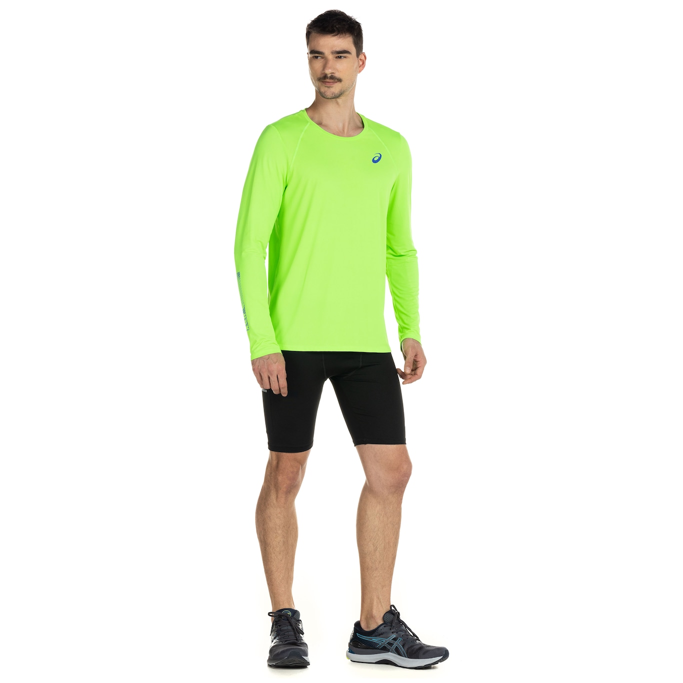 Camiseta ASICS Manga Longa Refletivo Yokohama - Masculina - Foto 4