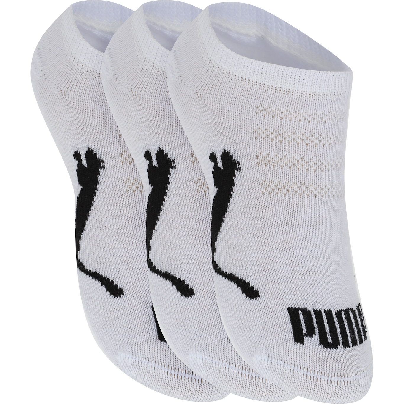 Kit de Meias Puma Sapatilha Invisivel com 3 Pares 25 a 28 - Infantil - Foto 3