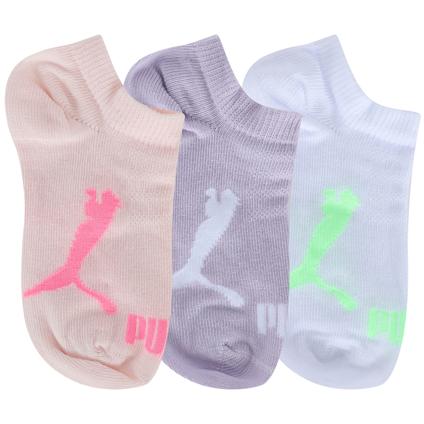 Kit de Meias Puma Sapatilha Invisivel com 3 Pares 25 a 28 - Infantil - Foto 1