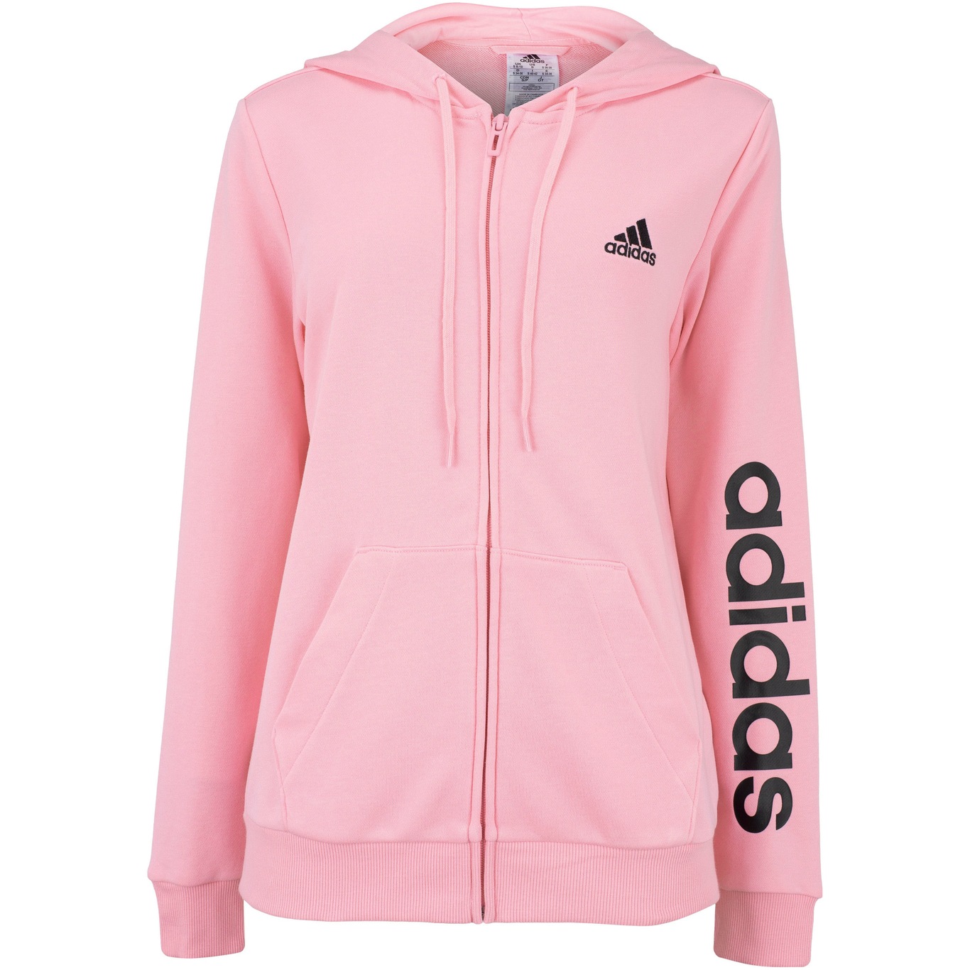 Jaqueta de Moletom adidas com Capuz Logo Linear Zipper Feminina em Promocao Centauro