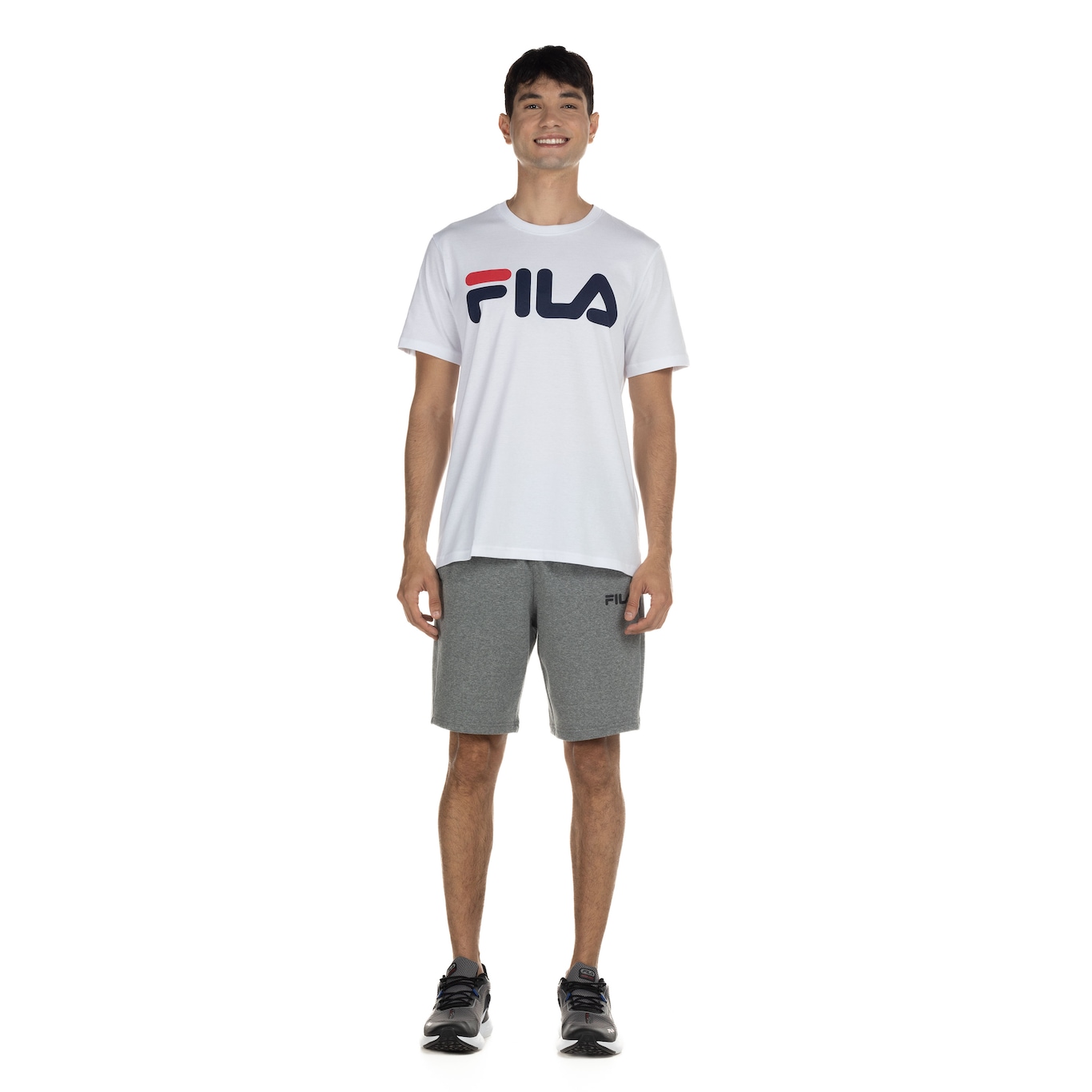 Camiseta Fila Manga Curta Letter Premium - Masculina - Foto 4