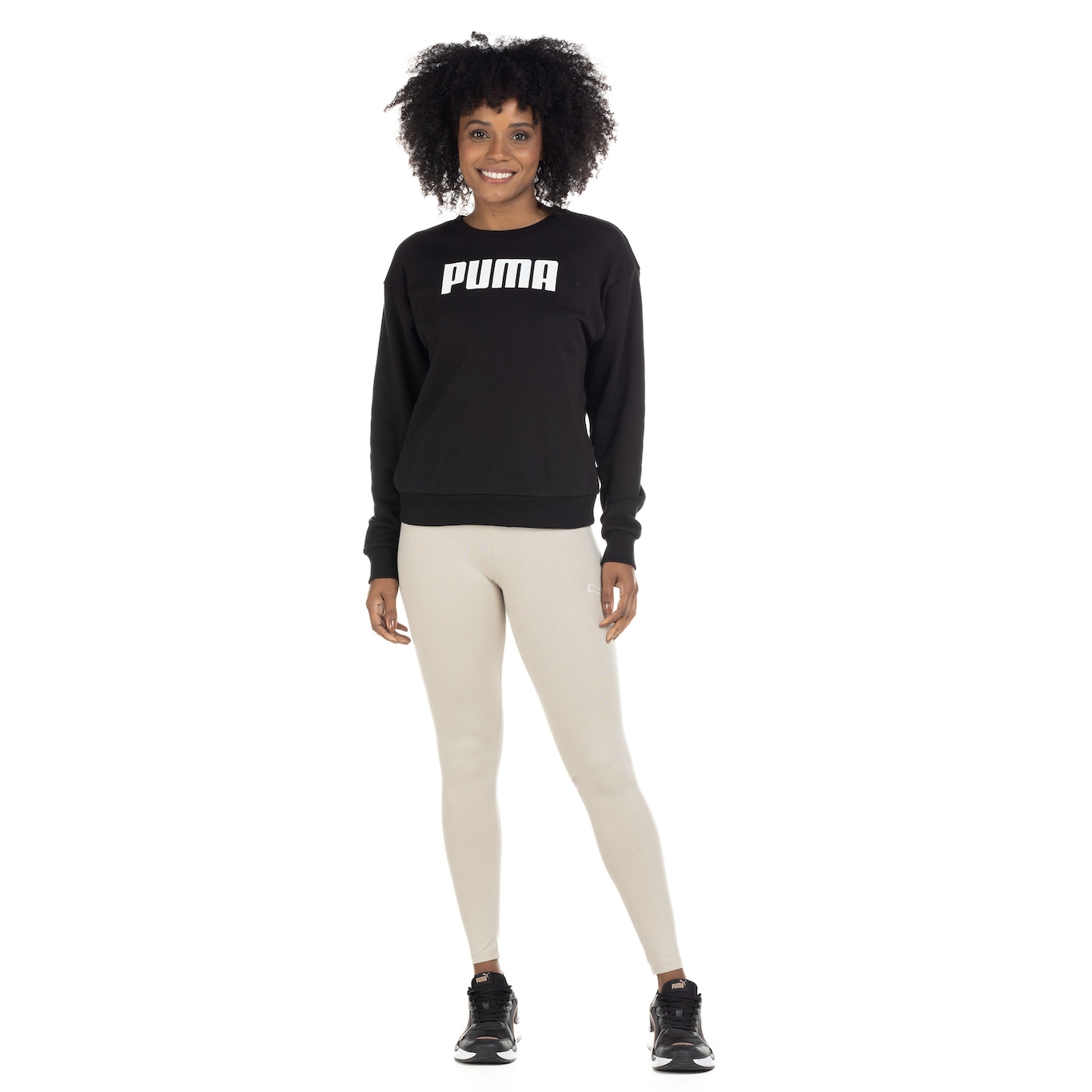 Blusão Puma Feminino Essentials Crew Sweat TR - Foto 4