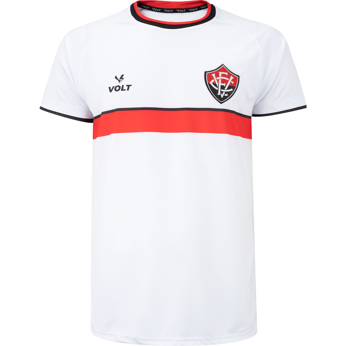 Camisa Masculina Jogo 1 2023 Vitória Preta e Vermelha Volt