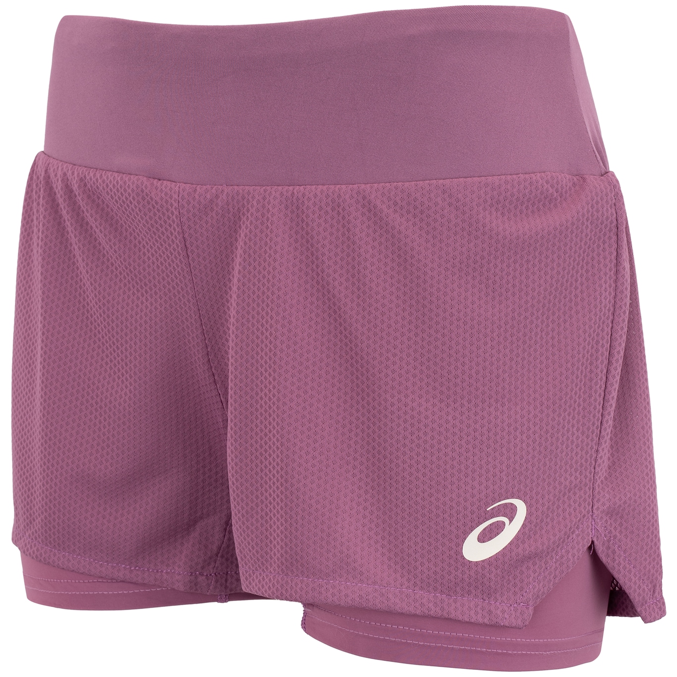 Short Feminino ASICS Duplo de Malha - Foto 1