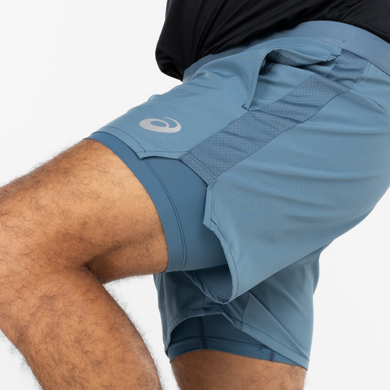 Short Masculino ASICS 5" 2 Em 1 Mesh Lateral - Foto 6