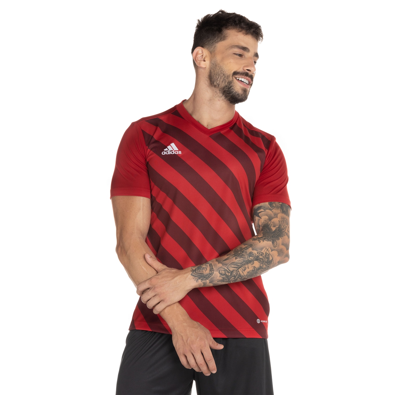 Camisa adidas Entrada 22 Gráfica - Masculina - Foto 4