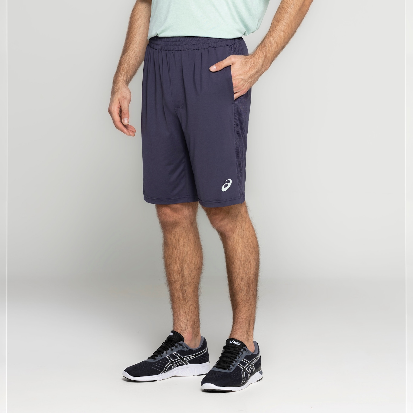 Bermuda Masculina ASICS Malha Mesh - Foto 4