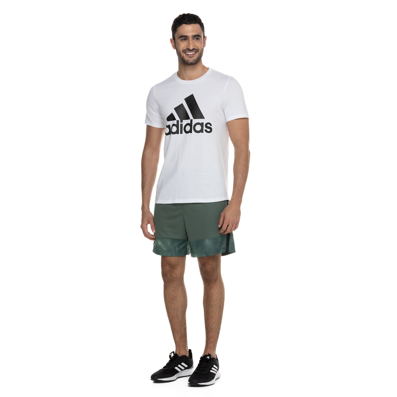 Camiseta adidas Manga Curta Logo - Masculina - Foto 4