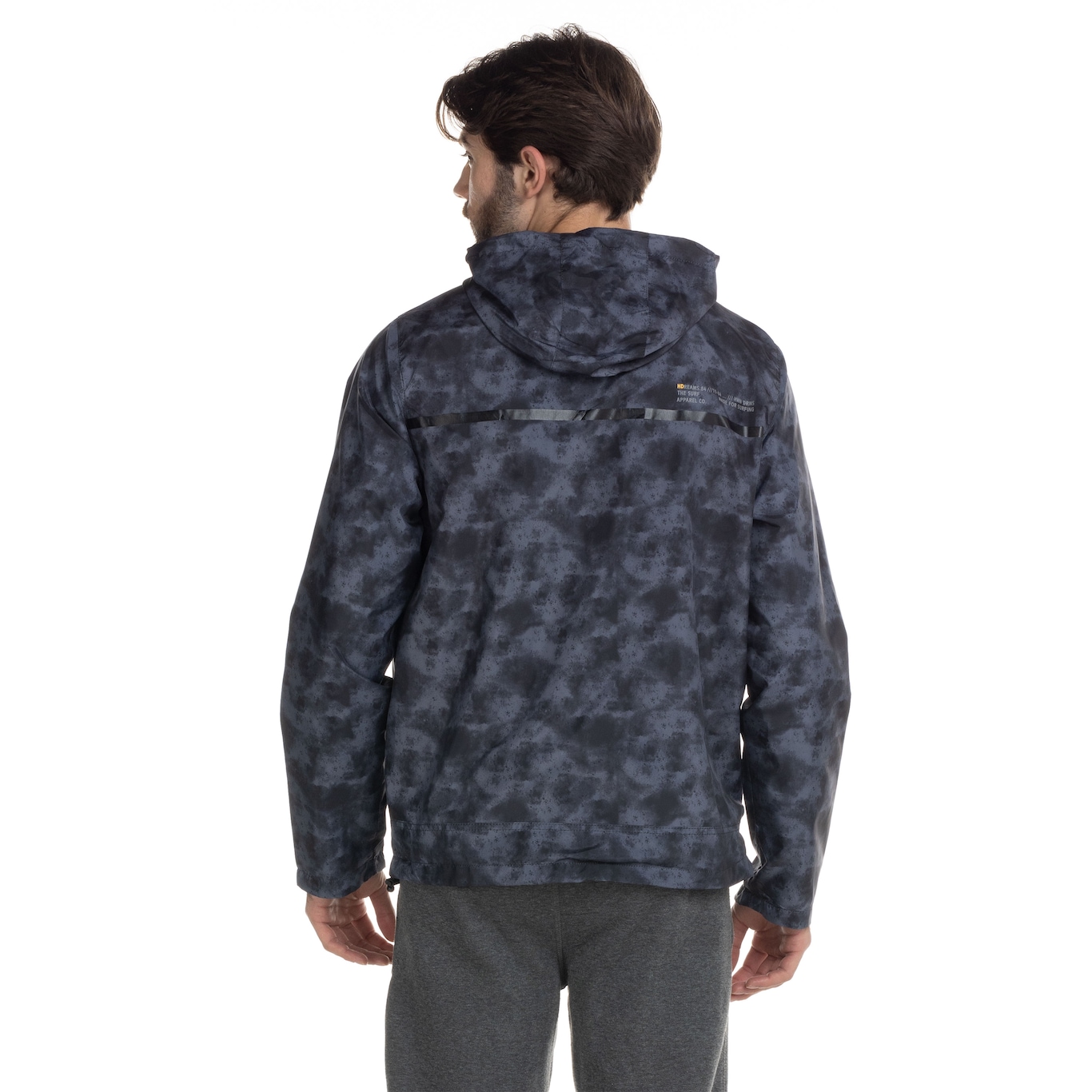 Jaqueta HD com Capuz Windbreaker 9136A - Masculina - Foto 3