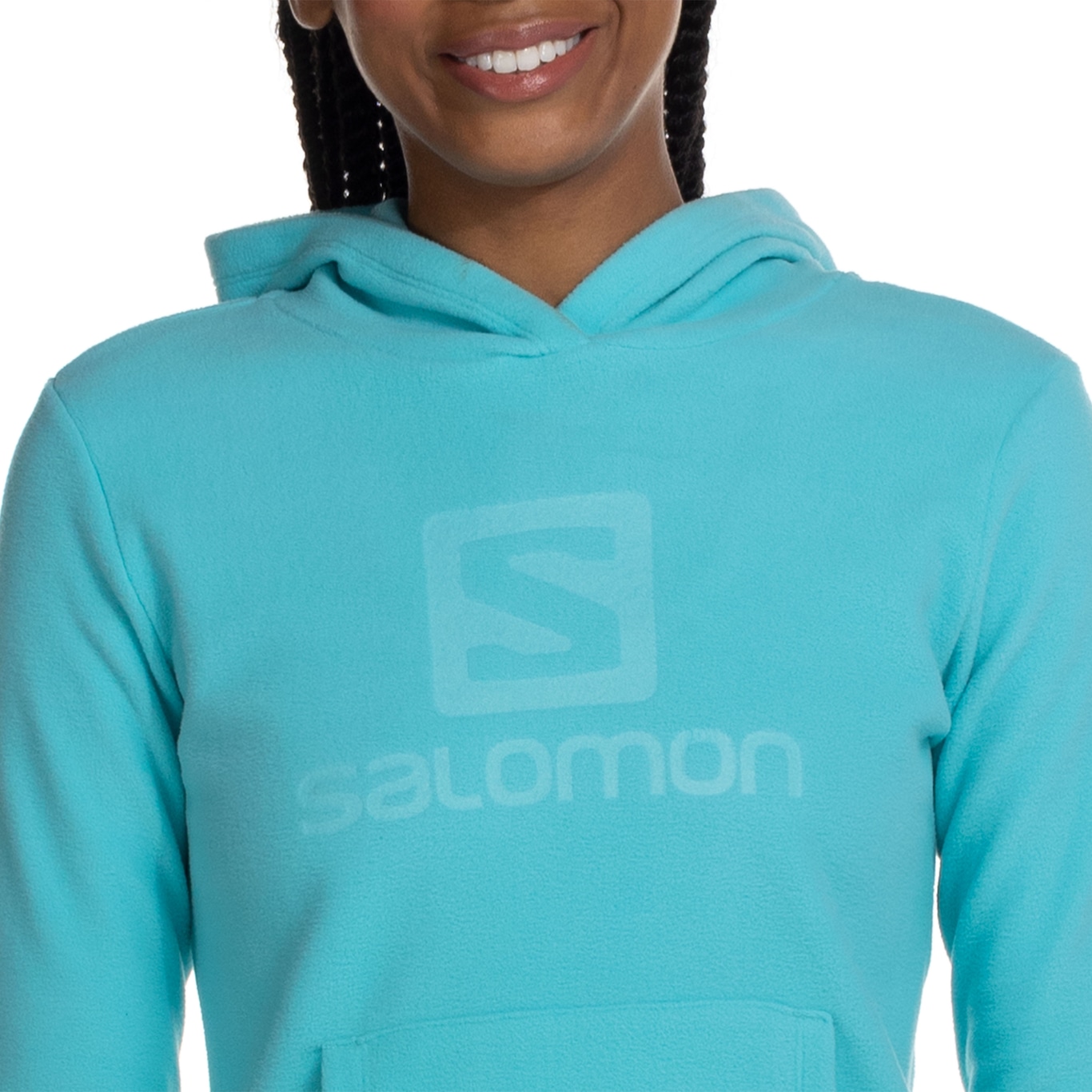 Blusão Salomon Feminino com Capuz Polar Hoodie - Foto 5