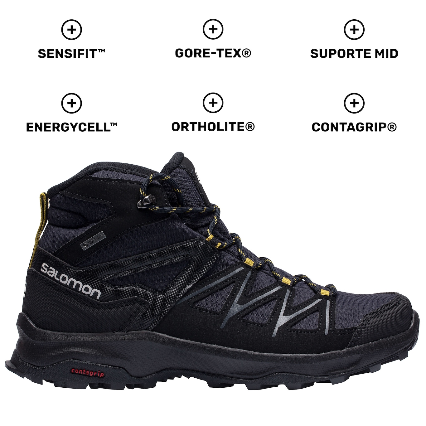 Bota Salomon Daintree Mid GTX M PT - Masculina - Foto 3