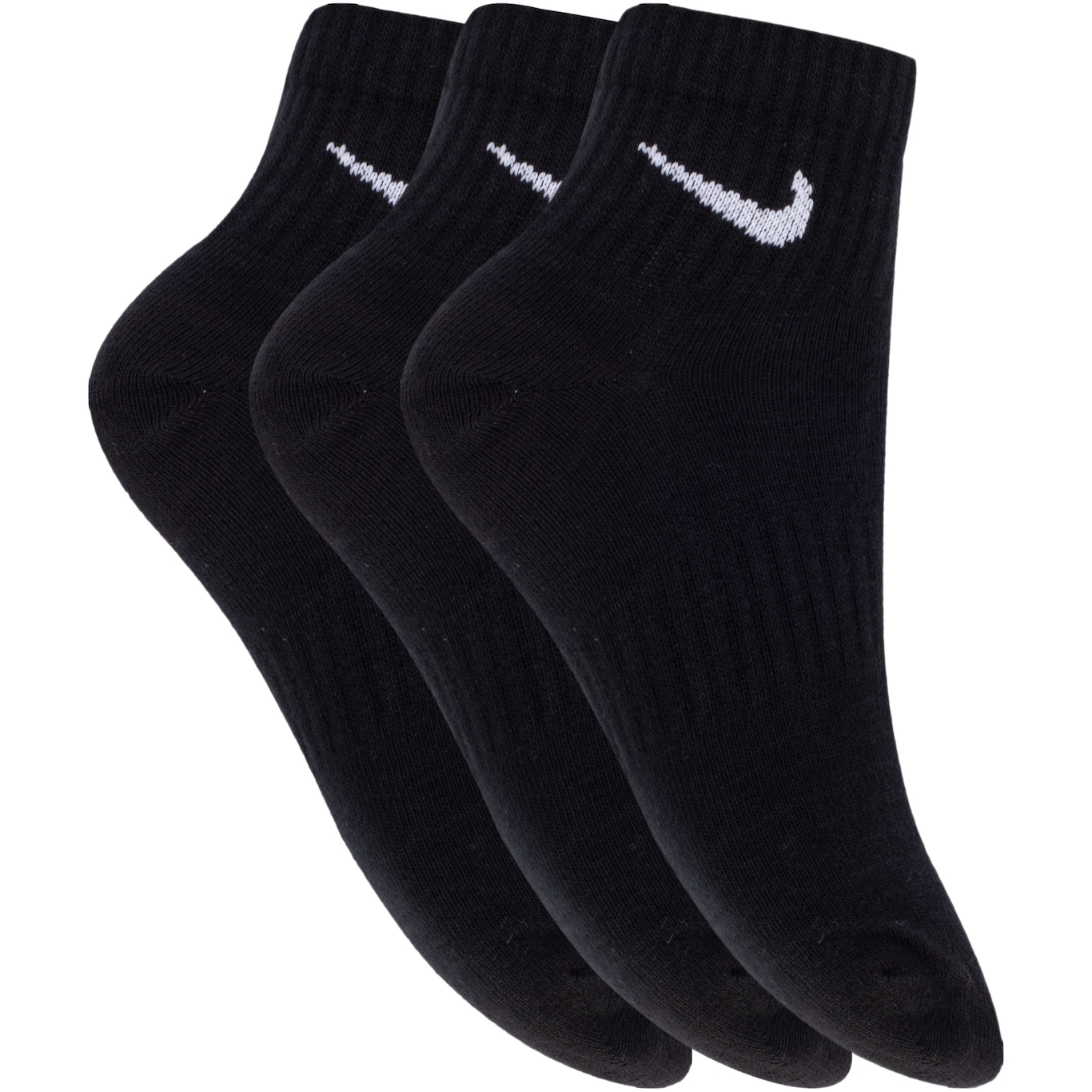 Kit de Meia Nike Everyday Lightweight Ankle - 3 Pares - 34 a 38 - Foto 1