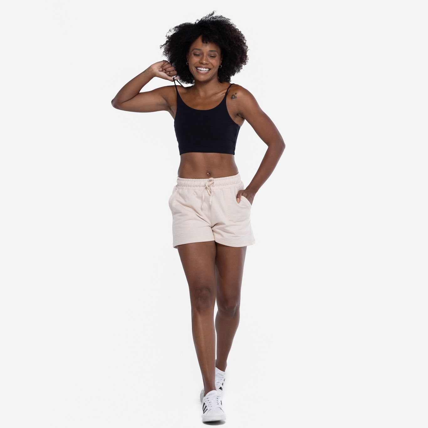 Top Fitness sem Bojo Oxer Baixa Sustentação Alças Cotton - Adulto - Foto 4