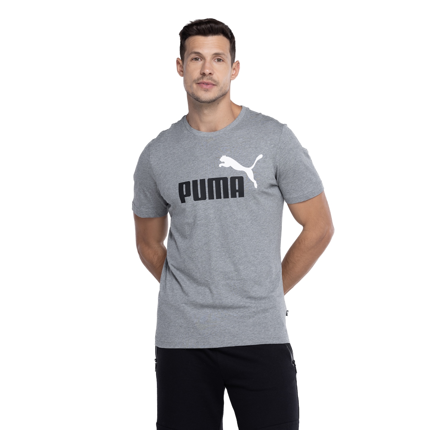 Camiseta Puma Manga Curta Essential 2 Col Logo Tee - Masculina - Video 1